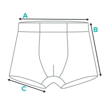 Men's boxer briefs | Product measurement