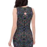 wild peach clothing | Special black bodycon dress | Back view