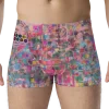 wild peach clothing | Pink peach disco pants boxer briefs | Front view