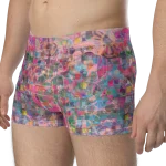 wild peach clothing | Pink peach disco pants boxer briefs | Left front view