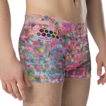 wild peach clothing | Pink peach disco pants boxer briefs | Right front view