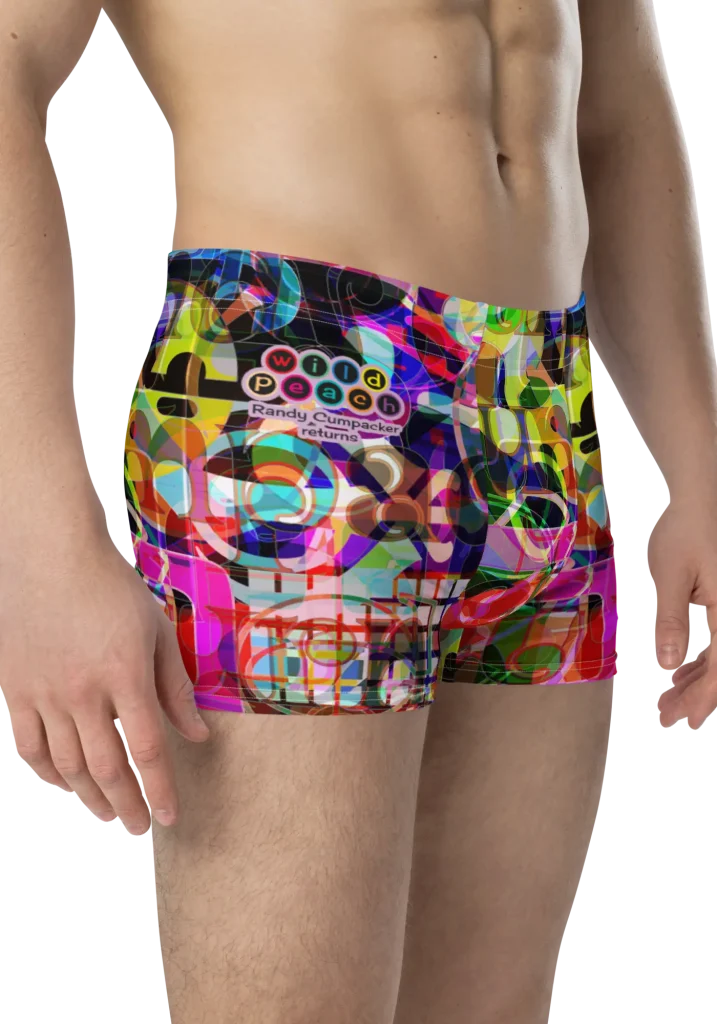 wild peach clothing | Randy Cumpacker returns boxer briefs | Right front view