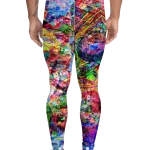 wild peach clothing | Pastel pop 1 - Men's leggings | Back view