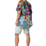 wild peach clothing | Wizards abound casual shirt | Back view