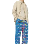 wild peach clothing | blue party pants - Wide leg pants | Right front view