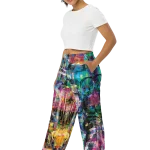 wild peach clothing | Return of Christ - Wide leg pants | Left front view