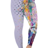 wild peach clothing | Wild style 1 lavender plus size leggings | Back view