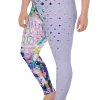 wild peach clothing | Wild style 1 lavender plus size leggings | Left view