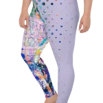 wild peach clothing | Wild style 1 lavender plus size leggings | Left view