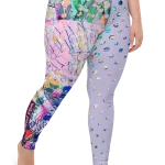 wild peach clothing | Wild style 1 lavender plus size leggings | Right view