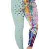 wild peach clothing | Wild style 1 mint green plus size leggings | Back view