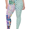 wild peach clothing | Wild style 1 mint green plus size leggings | Front view