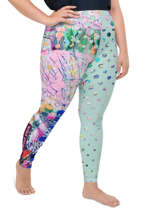 Wild style 1 mint green plus size leggings