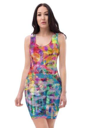 Delta Bedlam dancing bodycon dress