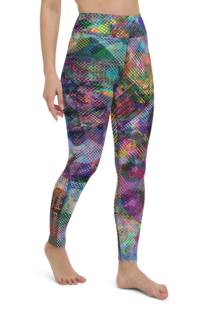 wild peach clothing | Insanity is pleasure high waisted leggings | Right front view