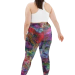 wild peach clothing | Insanity is pleasure plus size leggings | Back view