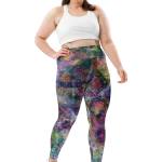 wild peach clothing | Insanity is pleasure plus size leggings | Front view