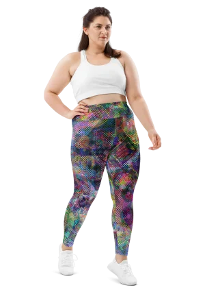 wild peach clothing | Insanity is pleasure plus size leggings | Front view