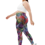 wild peach clothing | Insanity is pleasure plus size leggings | Left view