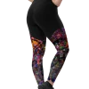 wild peach clothing | Colorful machine sports leggings | Right back view