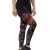 wild peach clothing | Colorful machine sports leggings | Right front view