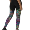 wild peach clothing | Someone armed the insane squirrels sports leggings | Right back view