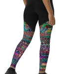 wild peach clothing | Someone armed the insane squirrels sports leggings | Right back view