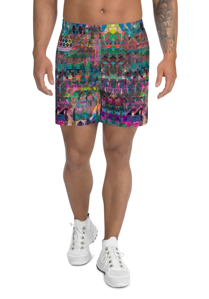 wild peach clothing | Someone armed the insane squirrels athletic long shorts | Front view