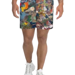 wild peach clothing | Jungle 1 6272 athletic long shorts | Front view