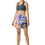 wild peach clothing | Wild style 1 athletic long shorts | Front view