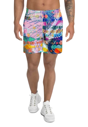 wild peach clothing | Wild style 1 athletic long shorts | Front view