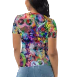 wild peach clothing | Wizards abound women's crew neck t-shirt | Back view