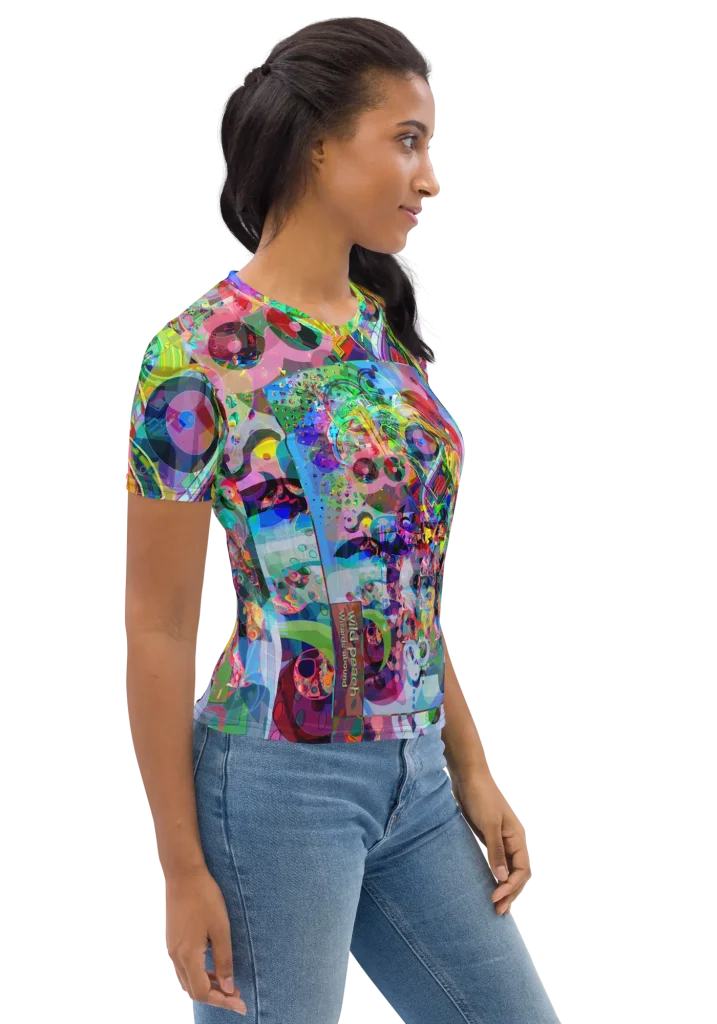 wild peach clothing | Wizards abound women's crew neck t-shirt | Right view