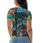 wild peach clothing | Wonder woman women's crewneck t-shirt | Back view