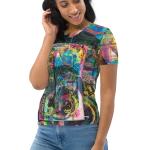 wild peach clothing | Wonder woman women's crewneck t-shirt | Left view