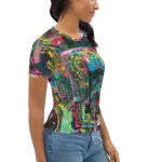 wild peach clothing | Wonder woman women's crewneck t-shirt | Right view