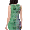 wild peach clothing | Insanity is pleasure green bodycon dress | Back view