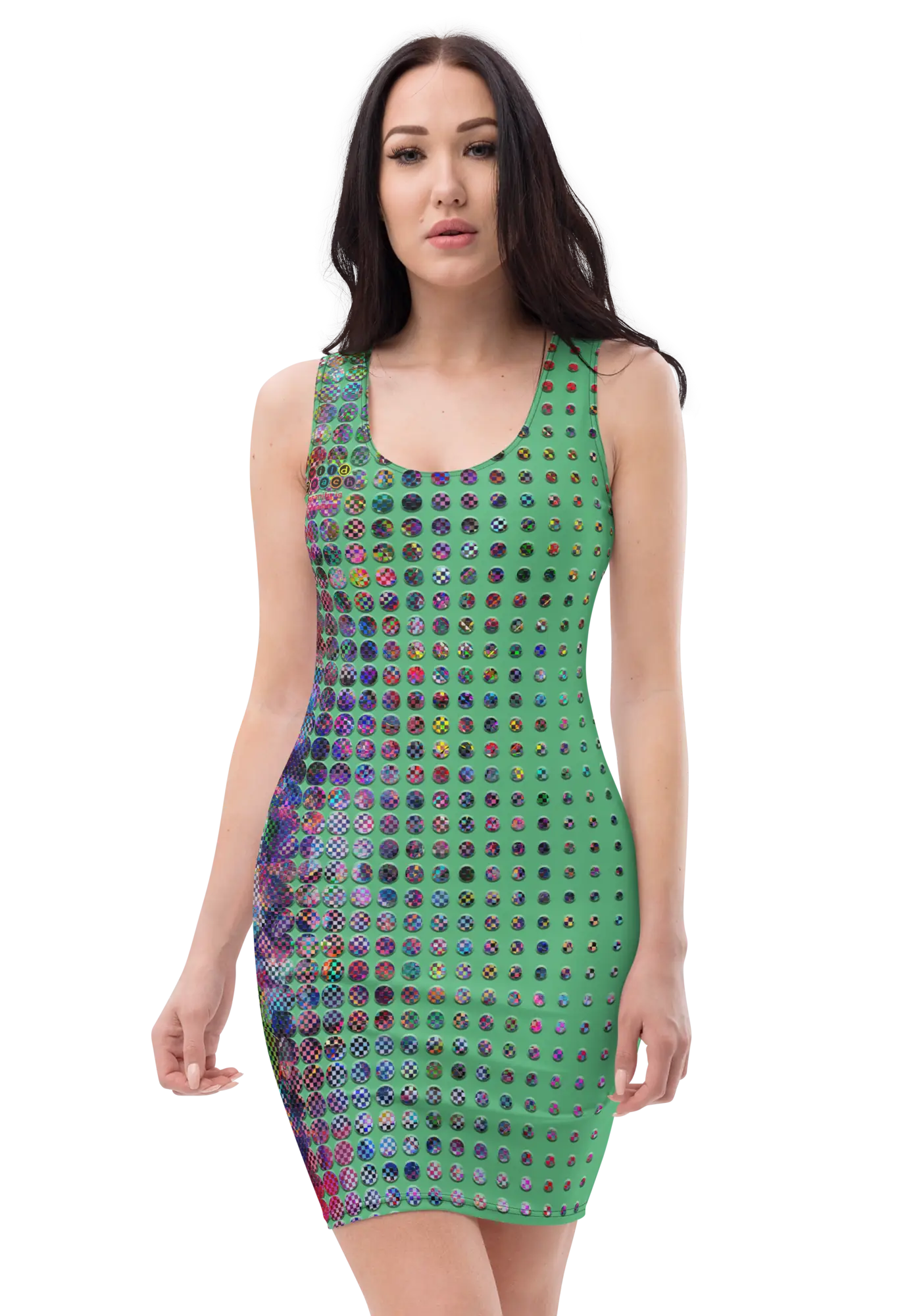 Insanity is pleasure green bodycon dress