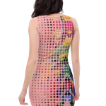 wild peach clothing | Pink peach dancing dress bodycon dress | Back view