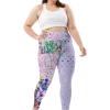 wild peach clothing | Wild style 1 lavender plus size leggings | Front view
