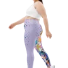 wild peach clothing | Wild style 1 lavender plus size leggings | Left view