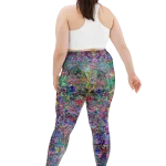 wild peach clothing | Wildwoman from Footscray plus size leggings | Back view