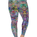 wild peach clothing | Wildwoman from Footscray plus size leggings | Back view