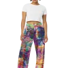 wild peach clothing | Drugged out monkey wide leg pants | Front view