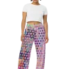 wild peach clothing | Drugged out monkey lilac wide leg pants | Front view