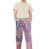 wild peach clothing | Drugged out monkey lilac wide leg pants | Front view