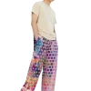 wild peach clothing | Drugged out monkey lilac wide leg pants | Right front view