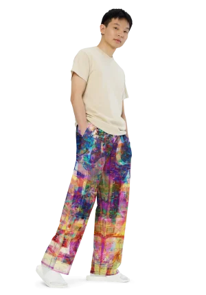 wild peach clothing | Drugged out monkey happy pants | Right front view