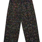 wild peach clothing | The dude goes dark wide leg pants | Back view