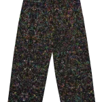 wild peach clothing | The dude goes dark wide leg pants | Front view